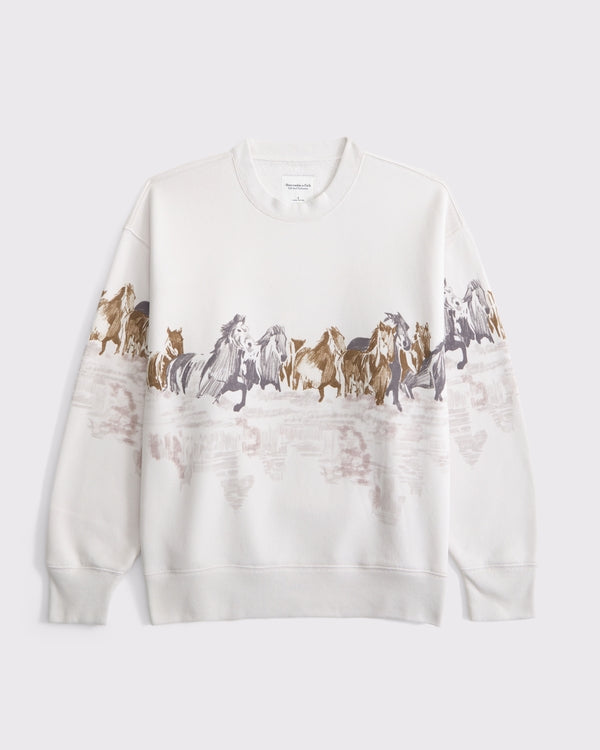 Horses Graphic Crewneck
