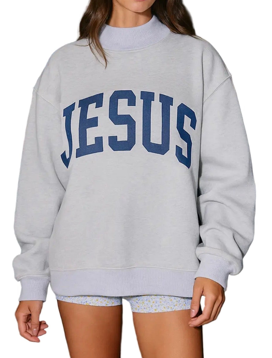 Jesus Reversible Mock neck