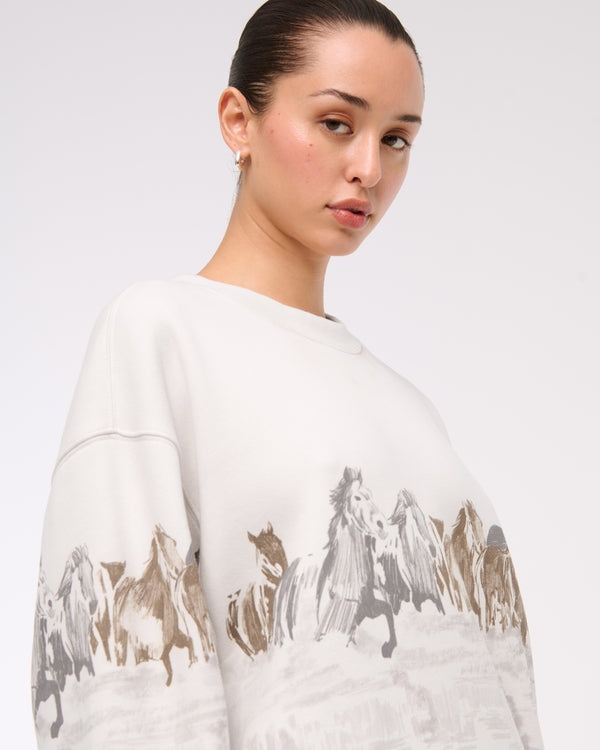 Horses Graphic Crewneck