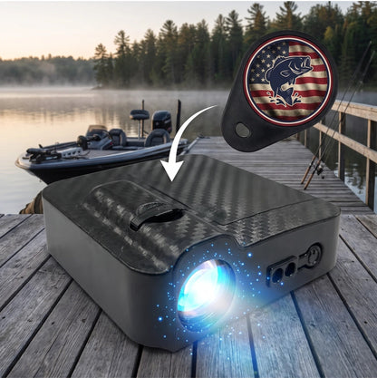 AnglerBeam Fishing Car Door Light - American Bass design