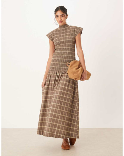 Plaid Maxi Dress